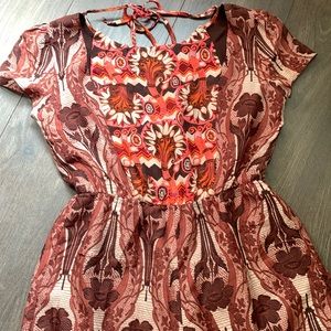 ANNA SUI silk romper
